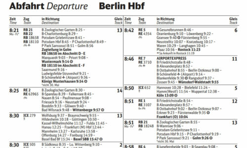 Deutsche Bahn Fahrplan