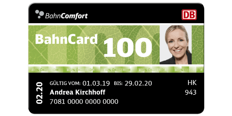 BahnCard 100 jetzt online buchen » Bahnauskunft